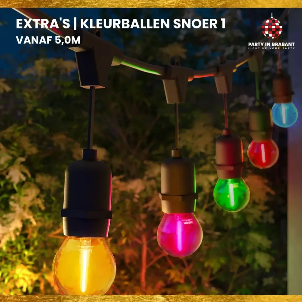 Kleurballen snoer 1