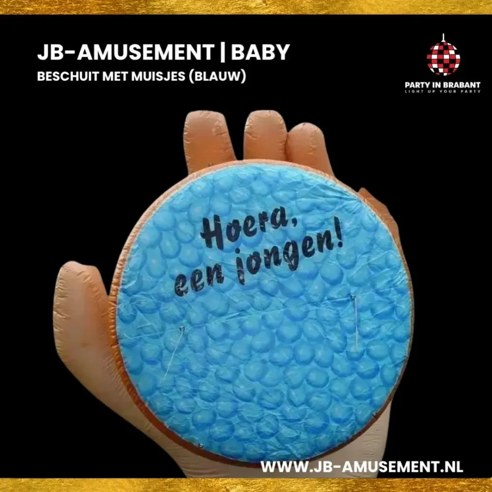 Beschuit met muisjes (blauw)