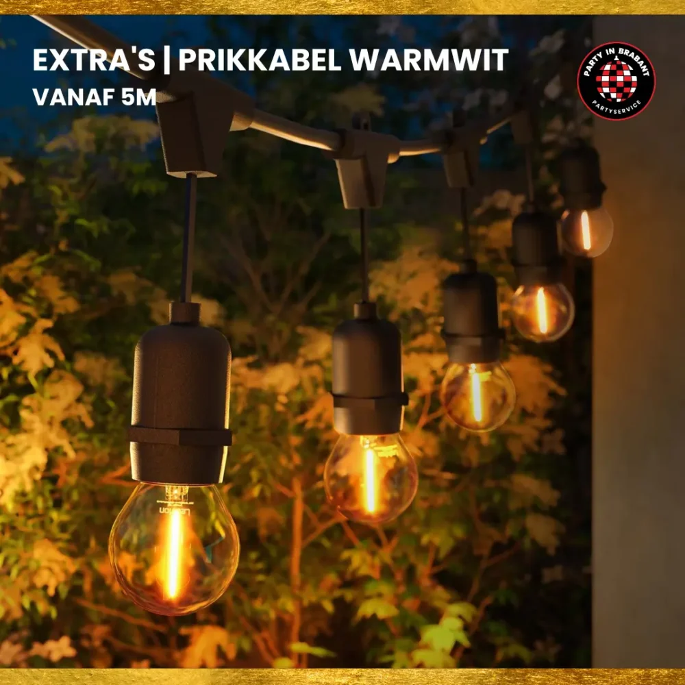 Prikkabel warmwit